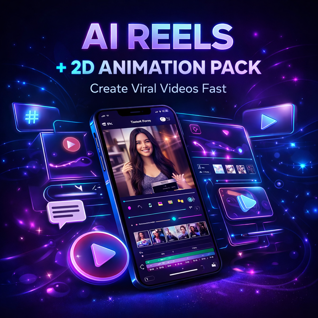 AI Reels + 2D Animation Pack